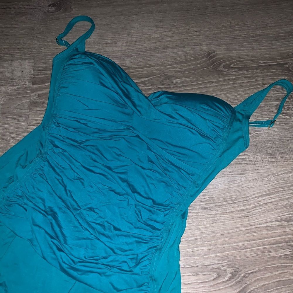 la blanca blue one piece swimsuit bathing suit 12
